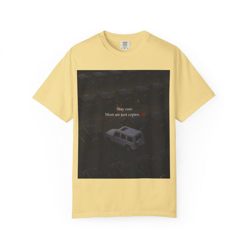 Garment-Dyed Unisex T-Shirt with Inspiring Quote | Unique Graphic Tee for Everyday Wear, Gifts, and Events